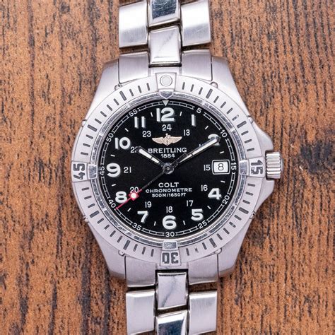 breitling colt quartz 38mm 2004|pre owned breitling colt quartz.